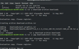 linux装置rar