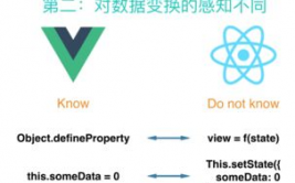 vue与react的差异,中心差异