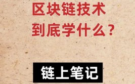 区块链需求学什么,你需求把握的中心技能与常识